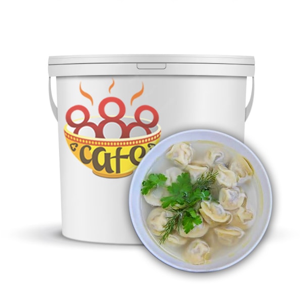 Пельмени с бульоном